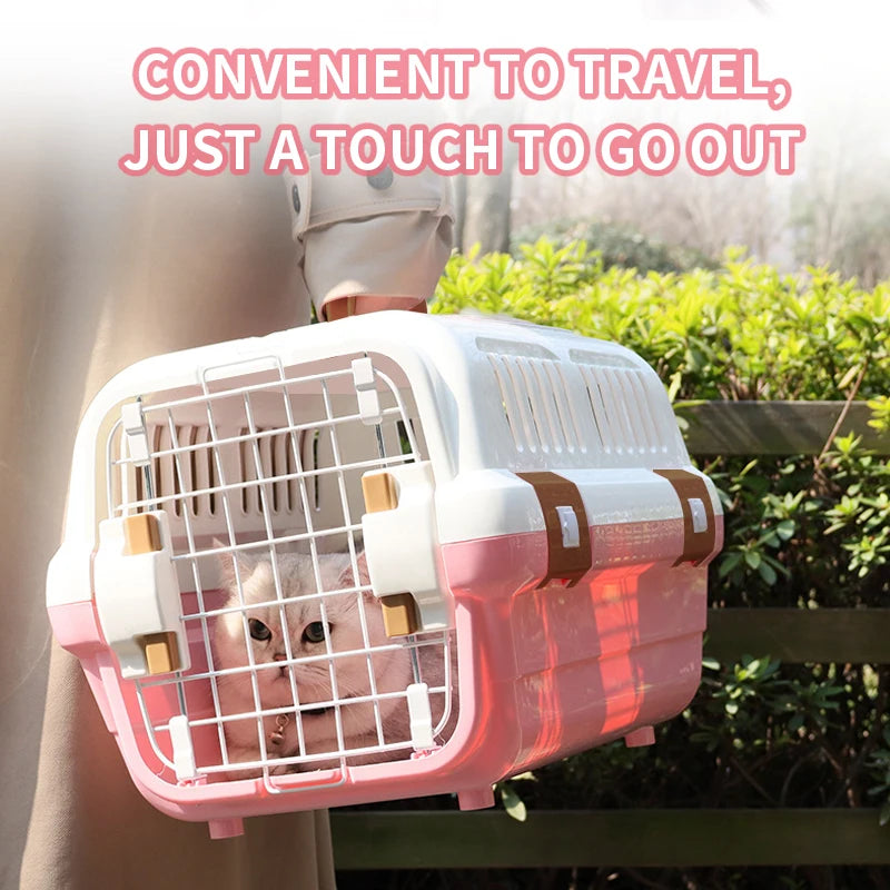 Pet Transport Carrier - Suitable for Cat/Small Dog - Dog and Cat Studio