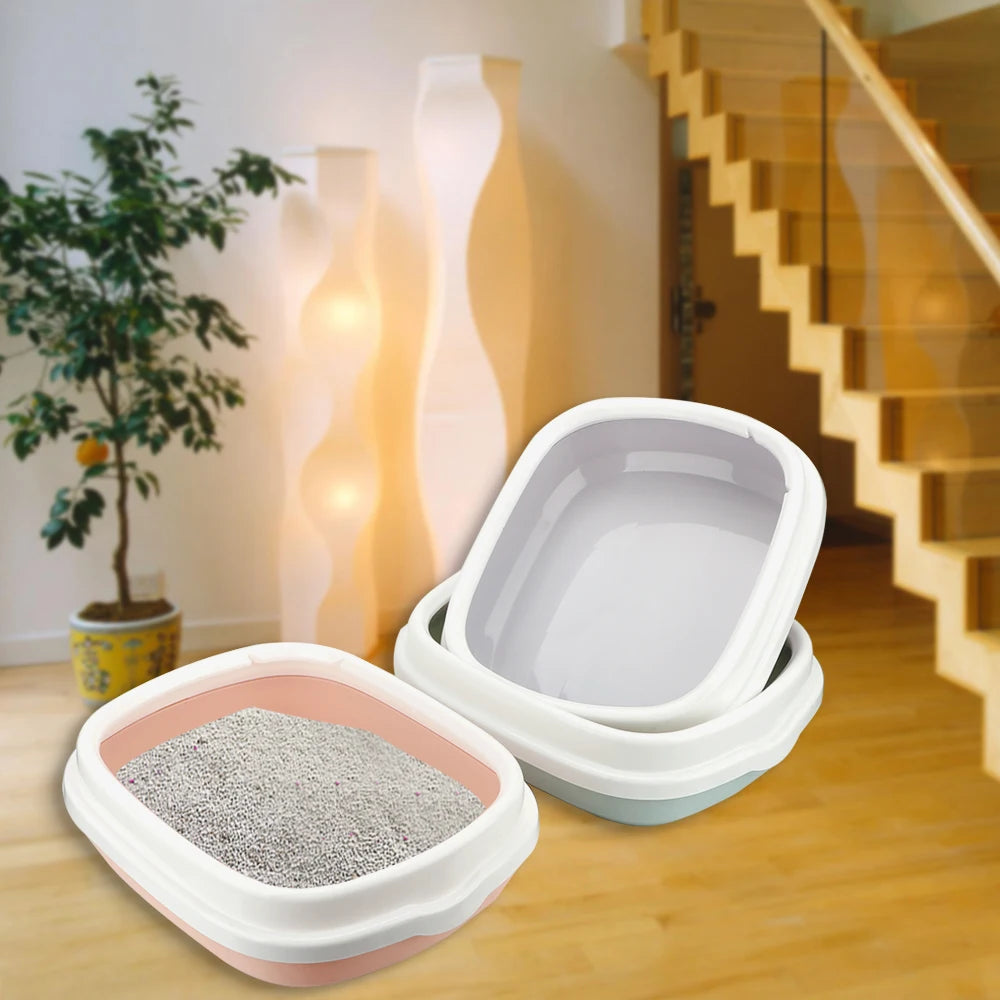 Premium Cat Litter Tray with Matching Scoop - Dog and Cat Studio