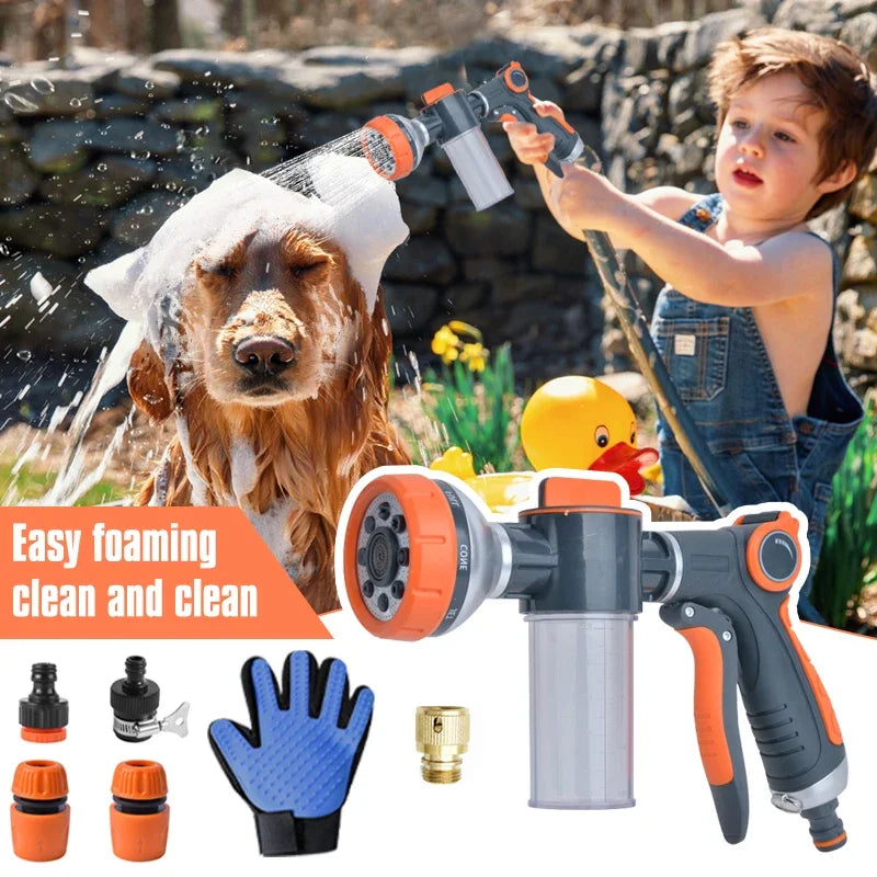 Dog Wash High Pressure Spray Nozzle- Dual Use Jet Foam Soap