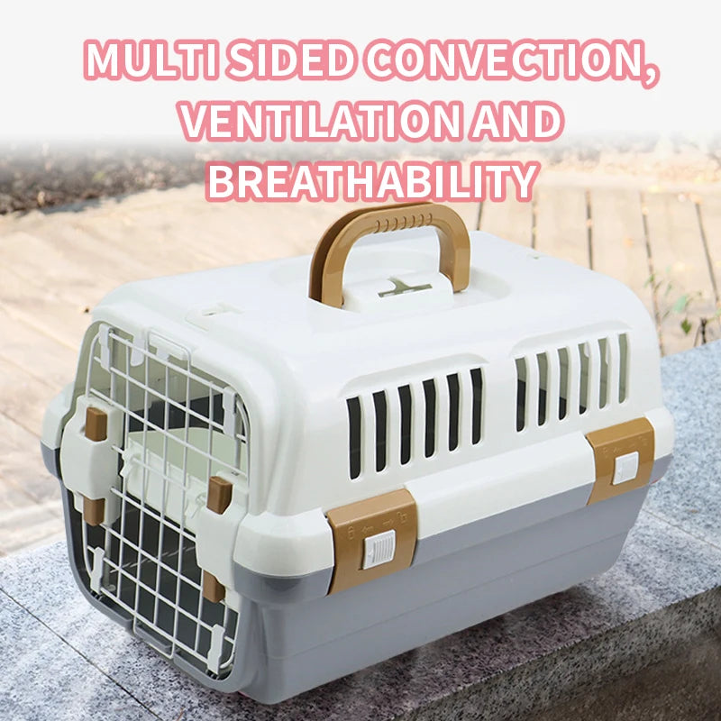 Pet Transport Carrier - Suitable for Cat/Small Dog - Dog and Cat Studio