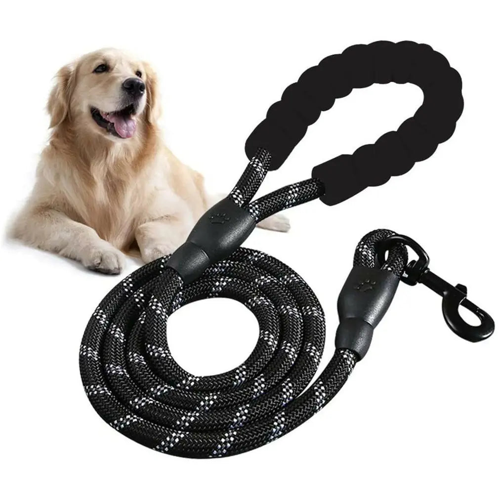 Comfort Padded dog Lead with Reflective Strip. - Dog and Cat Studio