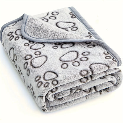 Soft Grey Fluffy High-Quality Blanket folded in a rectangle