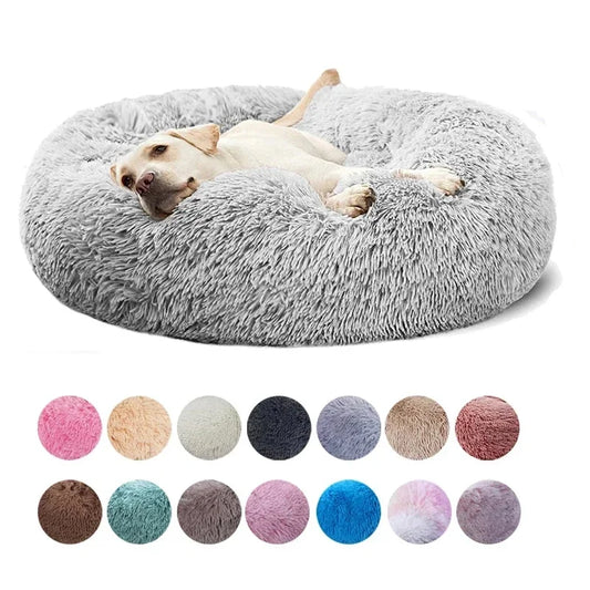 Luxurious Fluffy Circular Pet Bed  – Comfort and Love for Your Furry Friend