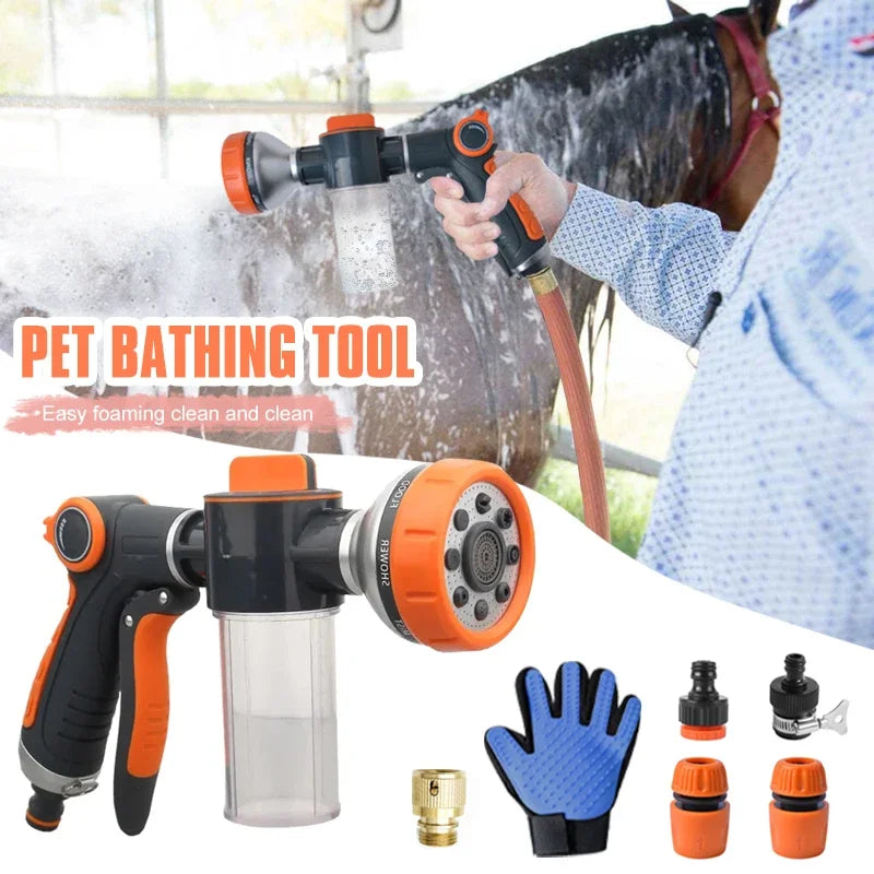 Dog Wash High Pressure Spray Nozzle- Dual Use Jet Foam Soap