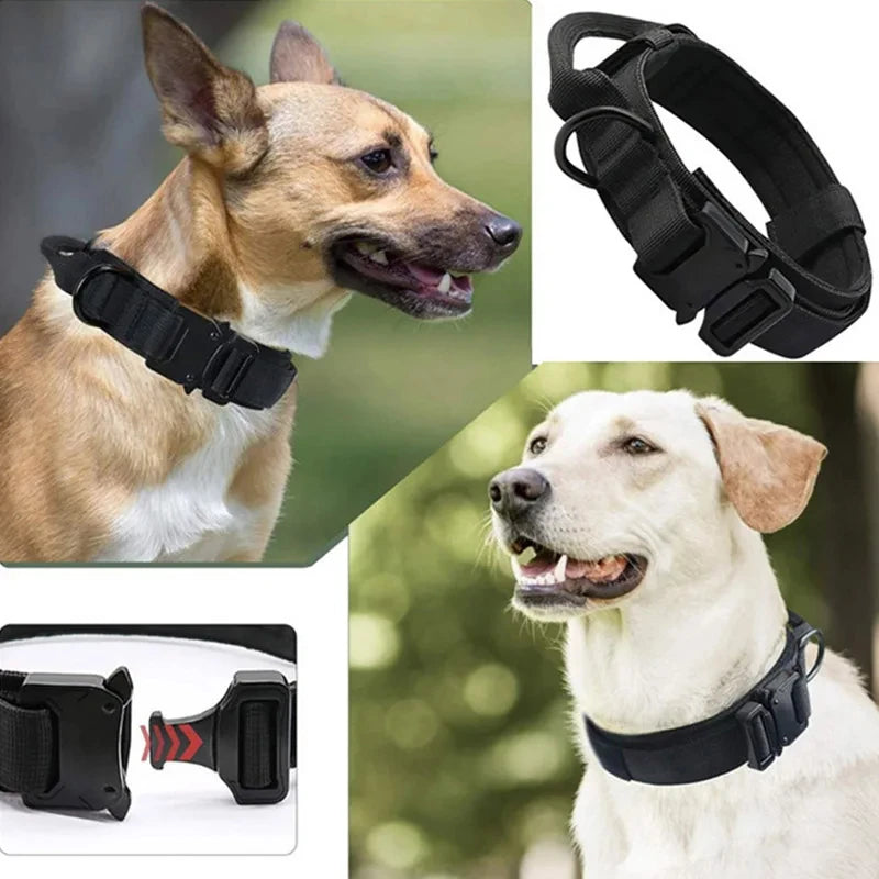 Tactical Dog Collar Traction Adjustable with Control Handle - Dog and Cat Studio